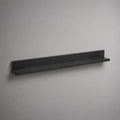 Scaffale da parete in pannello MDF effetto legno nero mensola rettangolare 120 cm 20 cm 5 cm